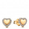 Boucles d'oreilles Halo Heart Stud 264363C01