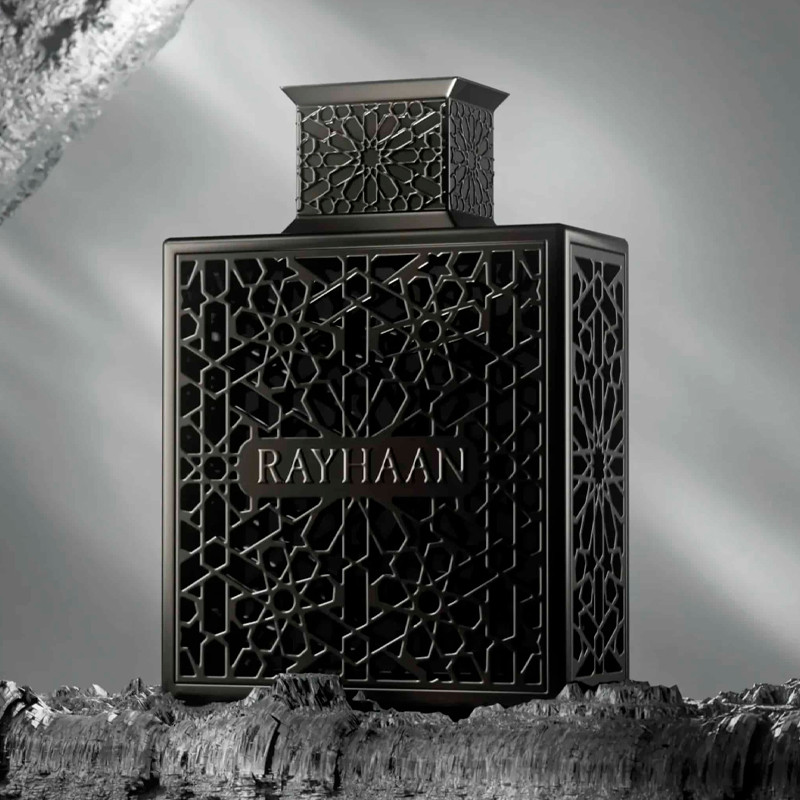 Rayhaan Obsidian Woody Spicy Amber - Eau de parfum para hombre, larga duración, 100 ml – imagen 2