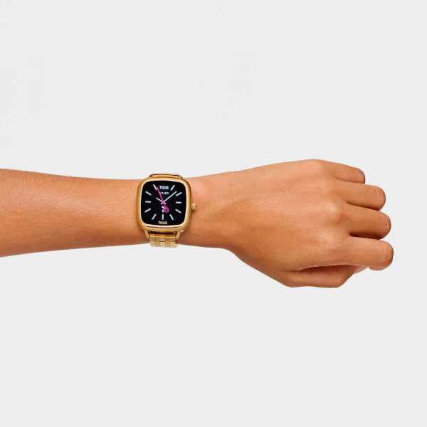 reloj-smartwatch-con-brazalete-de-acero-ipg-dorado-d-connect