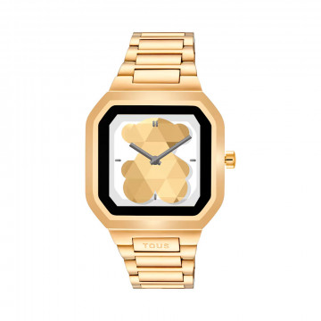 relogio-inteligente-b-connect-com-pulseira-de-aco-dourado