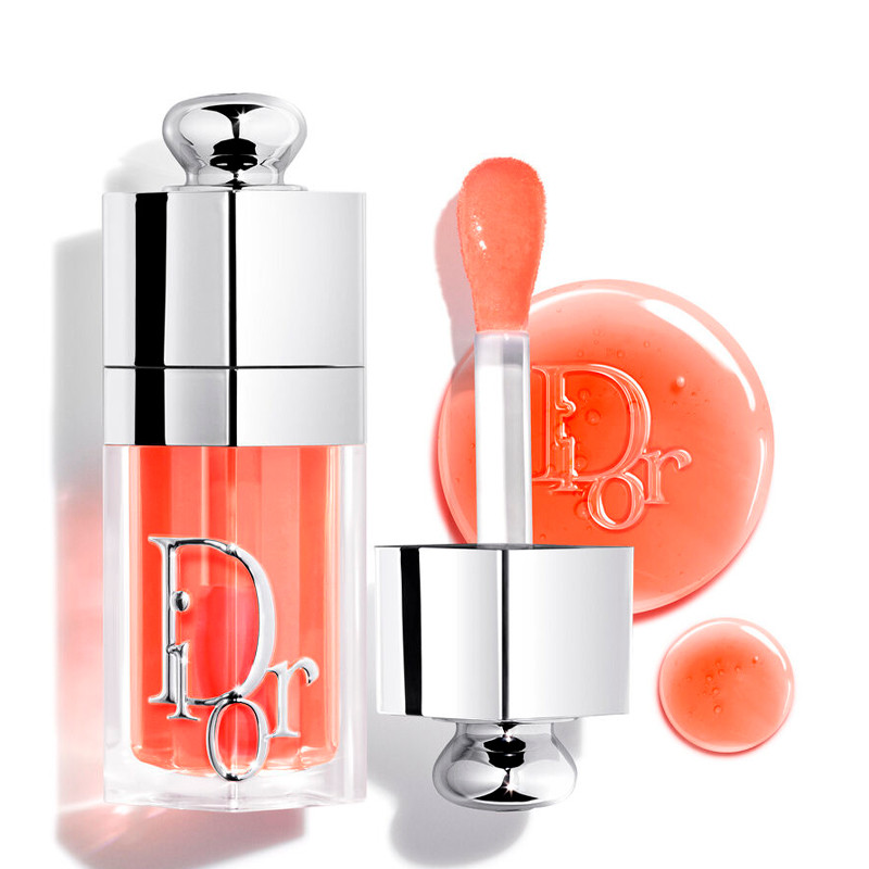 Dior 041 Peachy Gloss Addict Lip Glow Oil 24-Hour Moisturizing Lip Oil - 3 Ultra-Glossy Finishes
