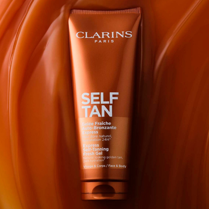 Clarins Gelée Fraîche Auto - Bronzante Autobroncedor Rostro Y Cuerpo