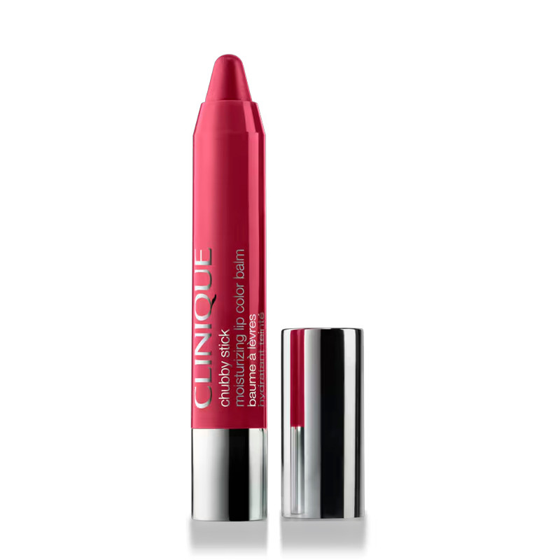 Clinique Super Strawberry Lipstick Chubby Stick Moisturizing Lip Balm With Color