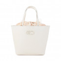 Borsa shopper destrutturata con cuciture monogramma