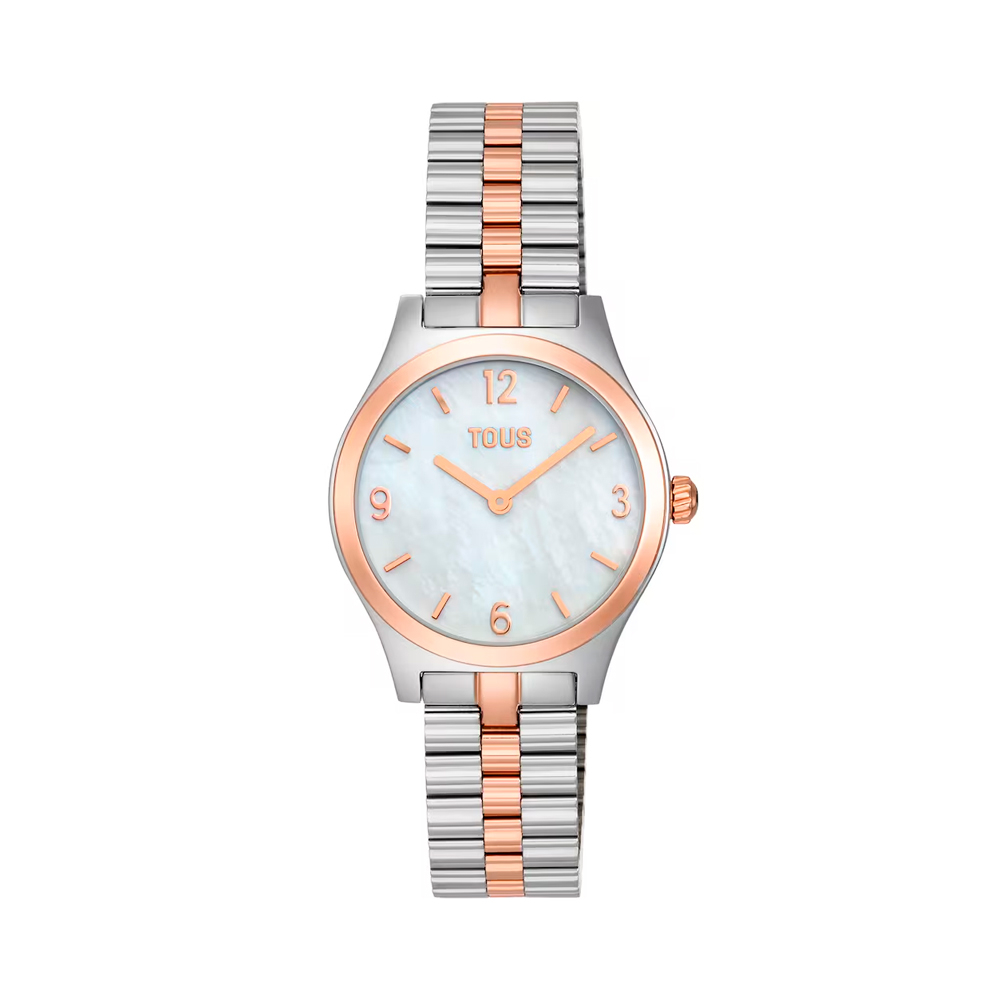 Tous  Women's Watches EPIC ICON Analog Watch with Steel Bracelet and Mother-of-Pearl Dial