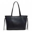 faux leather shopper bag