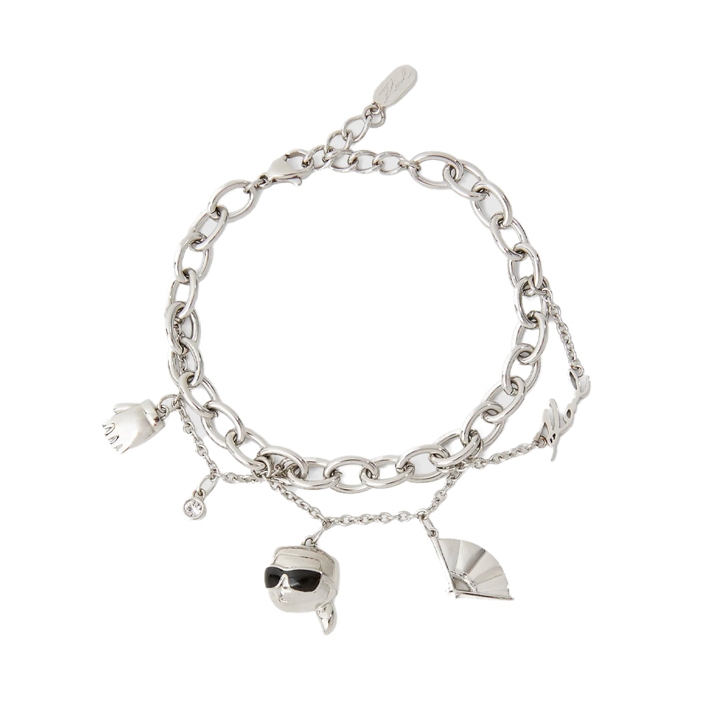 Karl Lagerfeld Silver Bracelets Bracelet With Ikon Charms
