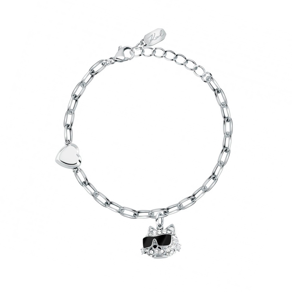 Karl Lagerfeld Bracelets Bracelet With Ikon Pavé Choupette Pendant