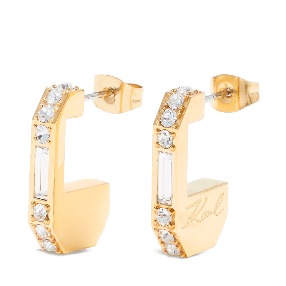 Karl Lagerfeld Yellow/Gold Earrings Crystal Earrings