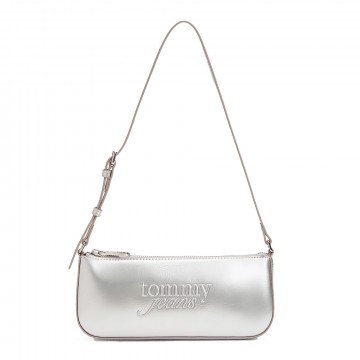 metallic-shoulder-bag-with-textured-logo