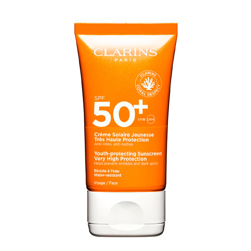 Clarins Light/Dark Face Sunscreen Créme Solaire Jeunesse +Spf50 Facial Sunscreen