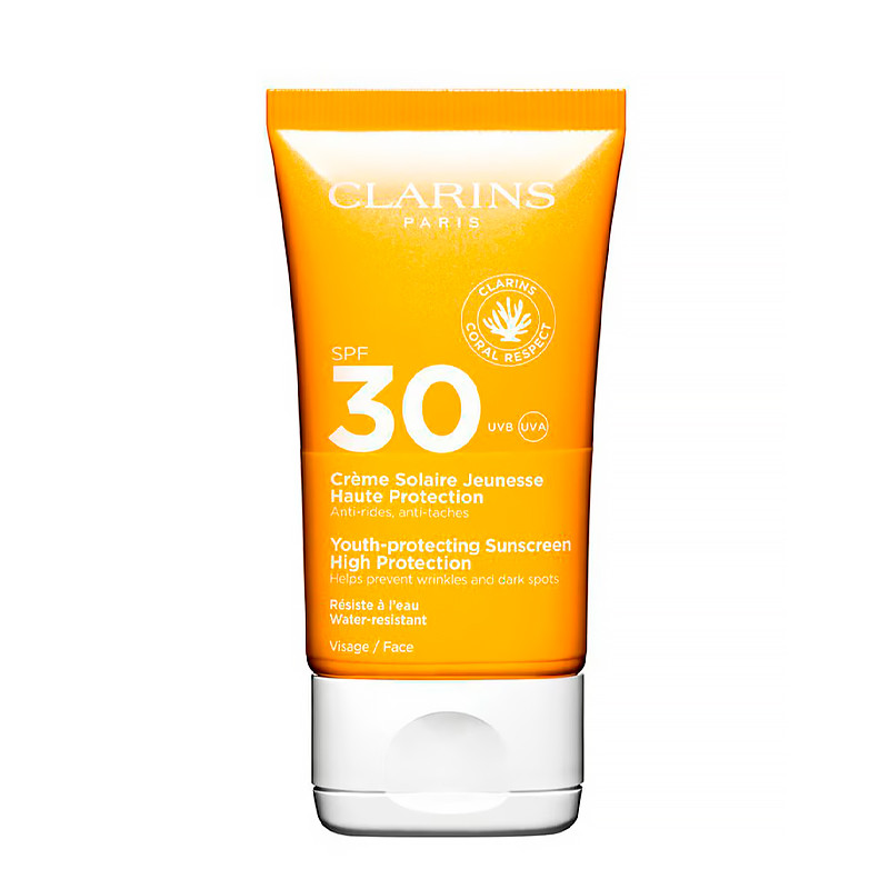 Clarins Light/Dark Face Sunscreen Créme Solaire Jeunesse +Spf50 Facial Sunscreen
