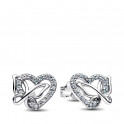 Intertwined Heart and Butterfly Stud Earrings 294476C01