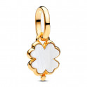 Charm Colgante Tr&eacute;bol de la Suerte Blanco 764564C01