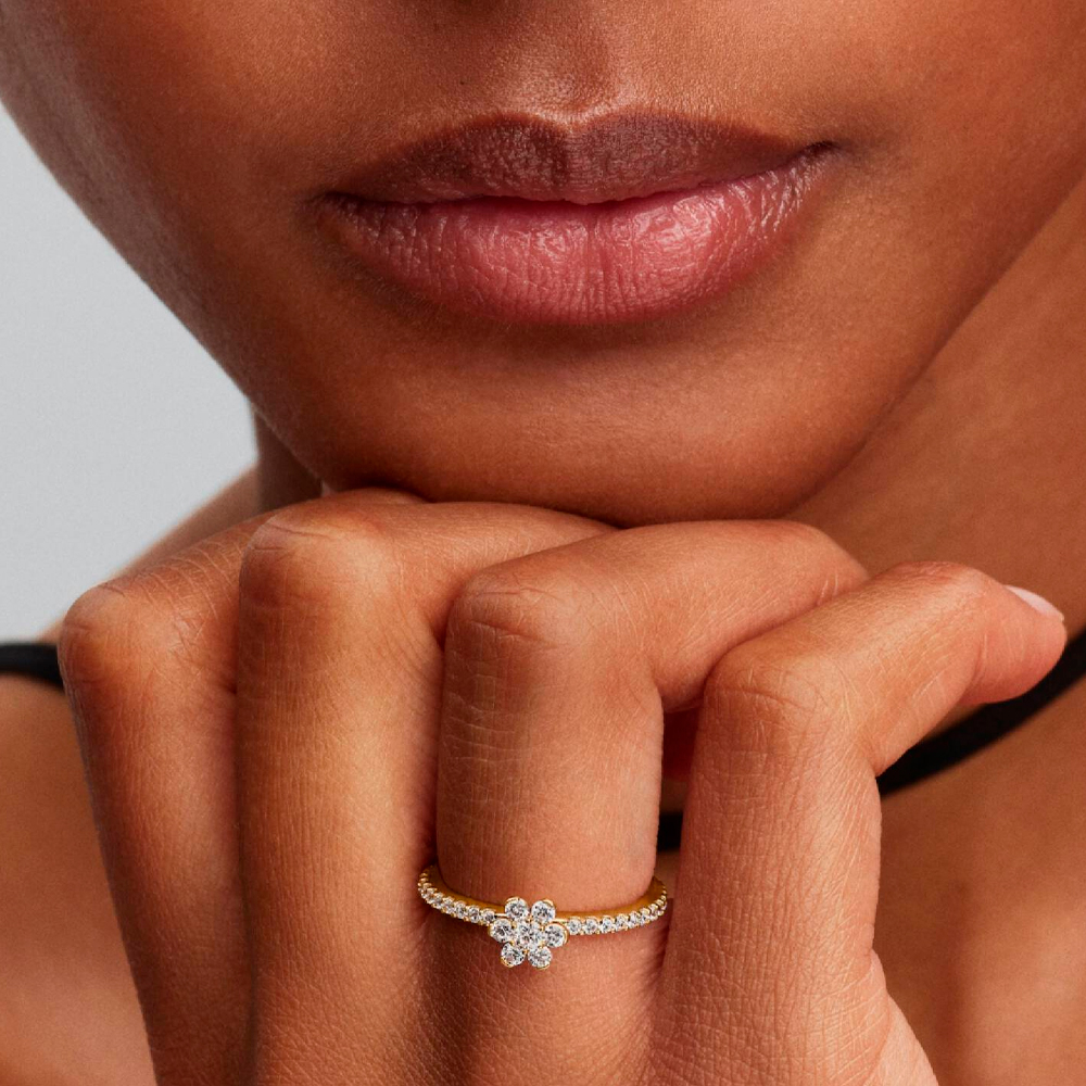 Pandora Anillo Flor Brillante 164499C01