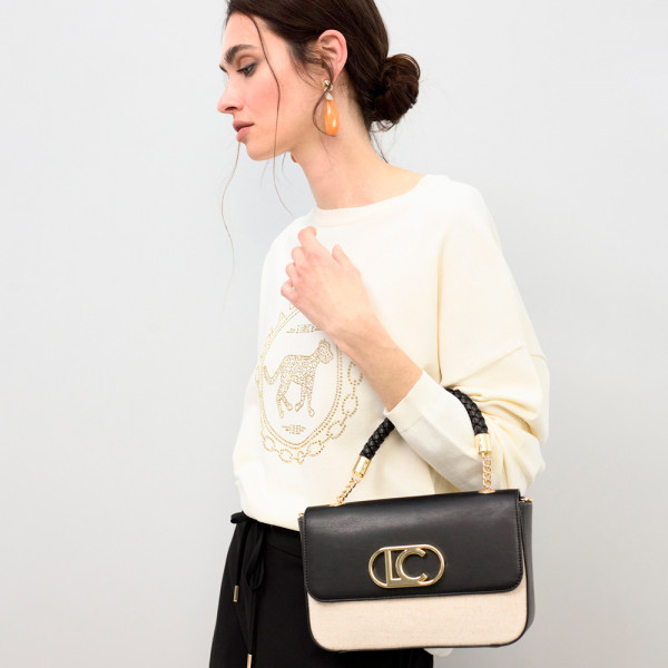 two-tone-faux-leather-flap-shoulder-bag