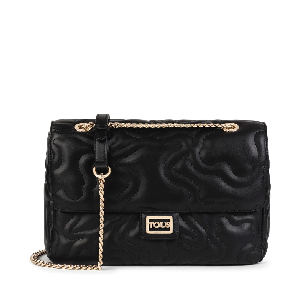 Tous Women's Black Bags, Toiletry Bags And Suitcases For Medium Crossbody Bag With Flap Kaos Dream