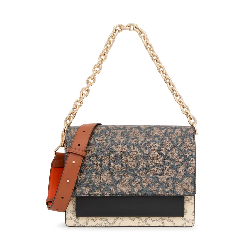 Tous Women's Beige Bags, Toiletry Bags And Suitcases For Kaos Icon Crossbody Bag