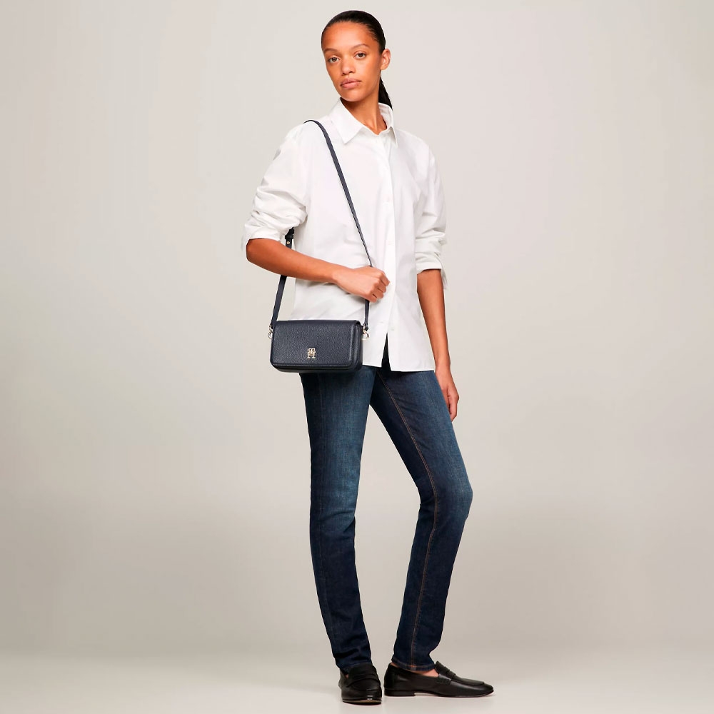TOMMY HILFIGER Bolso de hombro marino – imagen 4