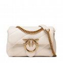 Pinko Love Puff mini bolsa de ombro acolchoada branca