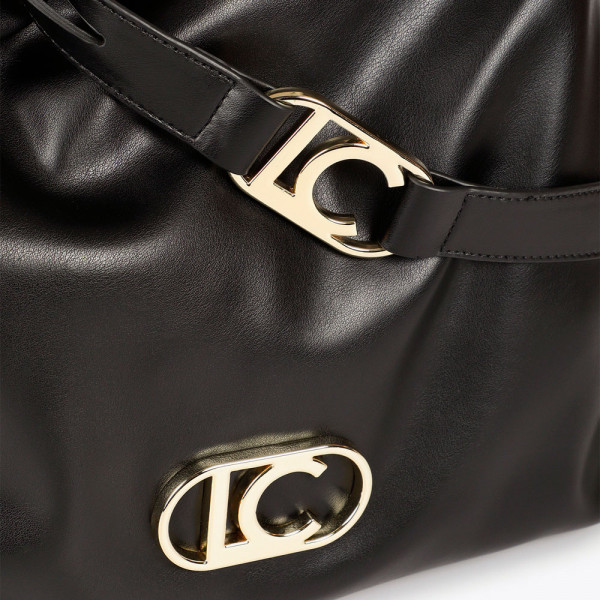 shopper-tasche-aus-kunstleder-mit-ovalem-lc-logo