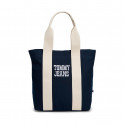 Canvas tote bag with textured logo