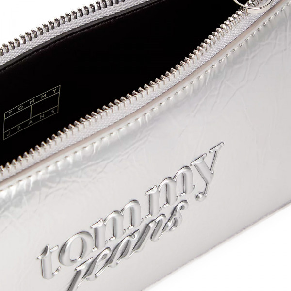 metallic-shoulder-bag-with-textured-logo