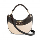 hobo-tasche-in-zweifarbiger-leder-und-canvas-optik