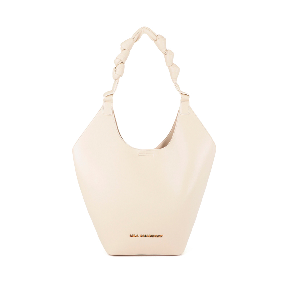 Lola Casademunt Women's Cream Bags, Toiletry Bags And Suitcases For Shopper Bag With Knotted Handles