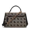 melinda-logo-top-handle-flap-bag