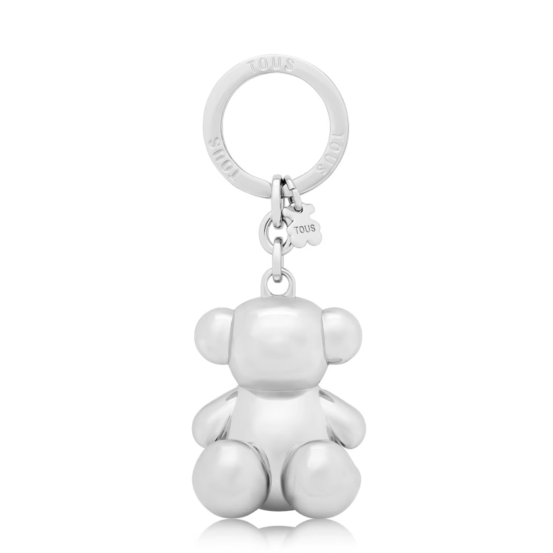 Tous Women's Light/Silver Bags, Toiletry Bags And Suitcases For Metal Bold Bear Key Ring Keychain