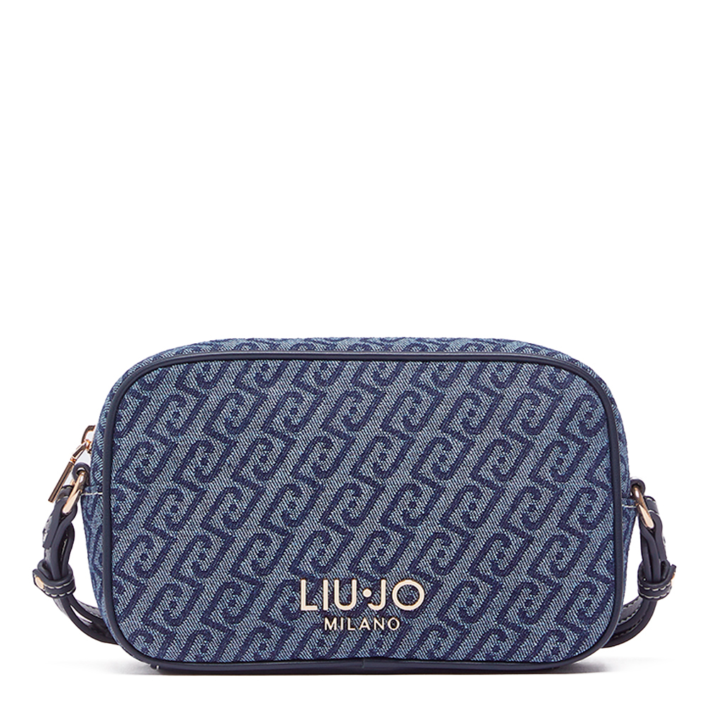 Liu Jo Women's Bags, Toiletry Bags And Suitcases For Small Denim Crossbody Bag With Jacquard Pattern
