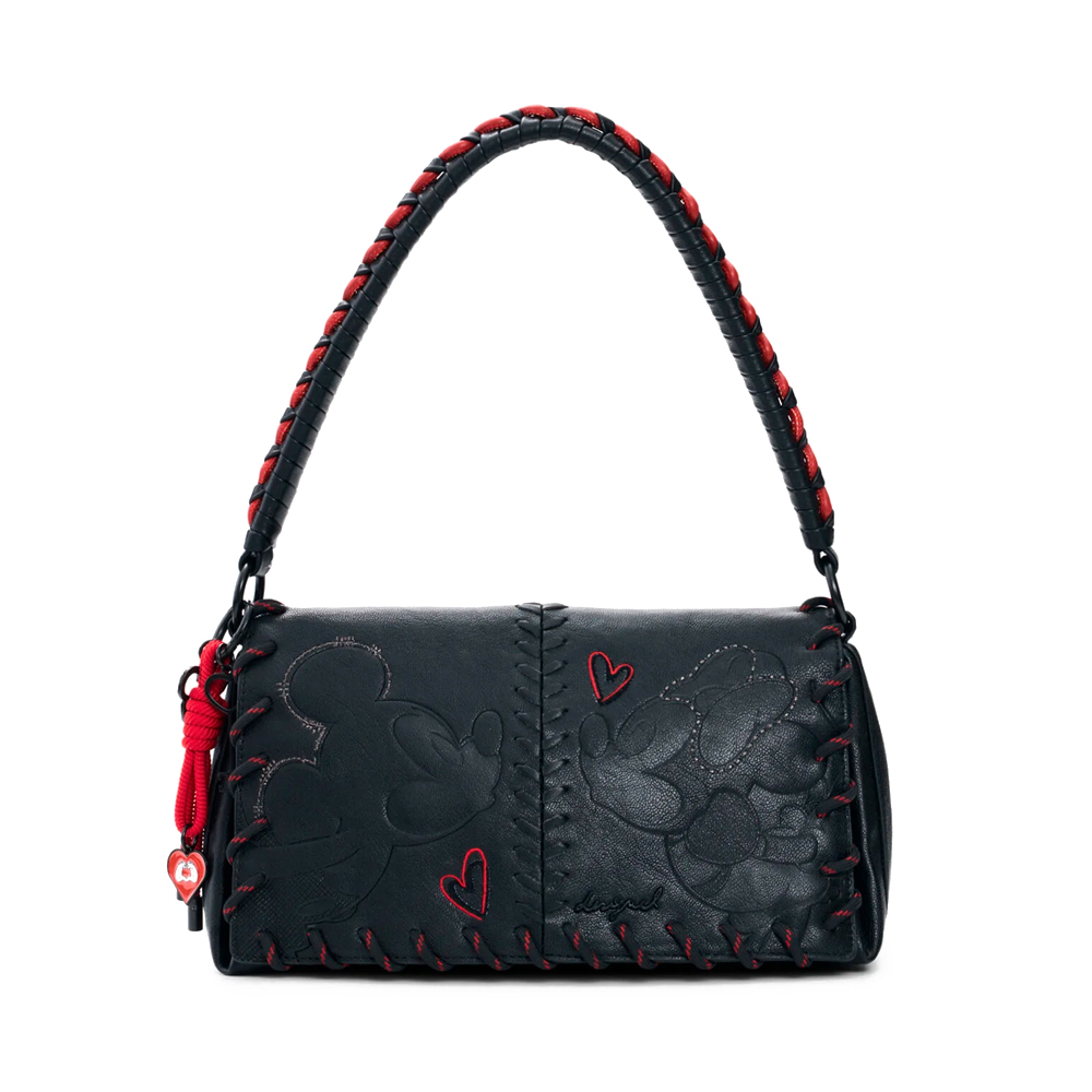 Desigual Women's Black/Red Bags, Toiletry Bags And Suitcases For Mickey Medium Bag