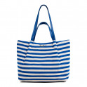 striped tote bag