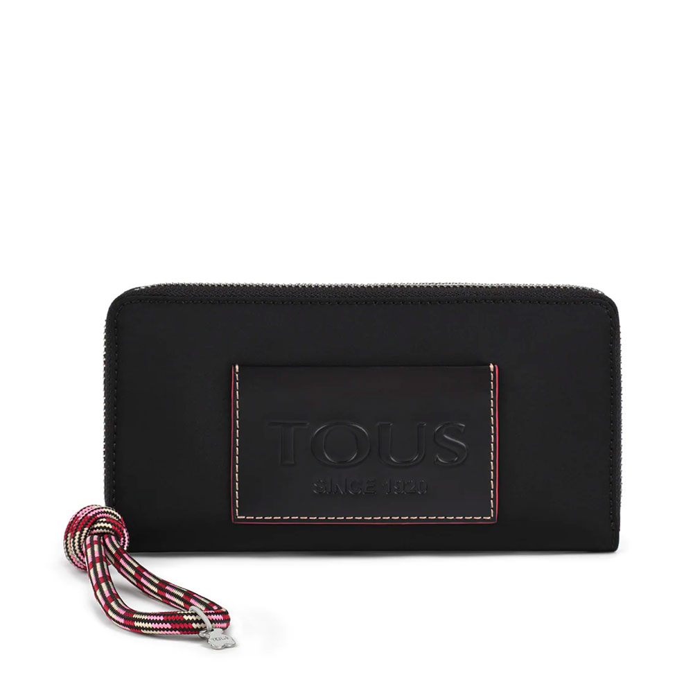 Tous Women's Black Wallets And Purses Elegant Empire Soft Wallet