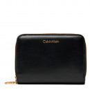 Cartera de piel mediana con cremallera