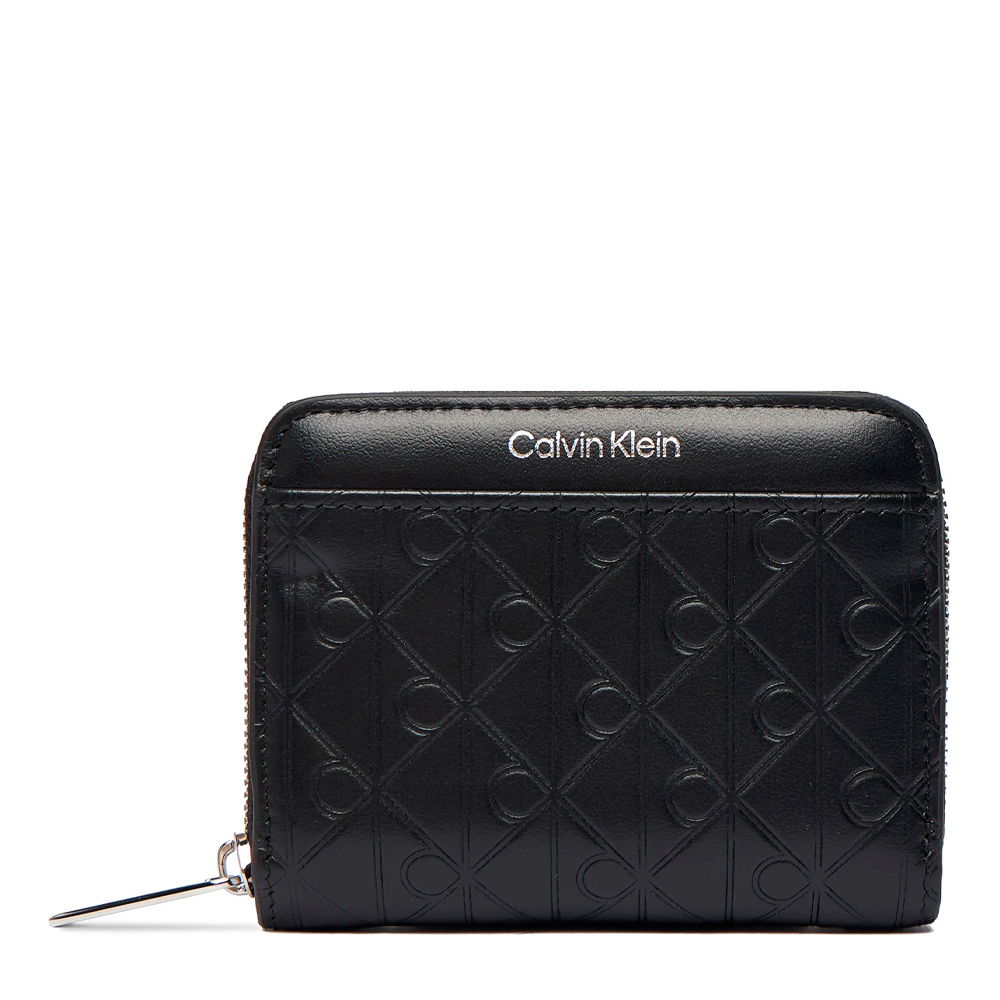 Calvin Klein Jeans Cartera con cremallera y logo emblemático grabado