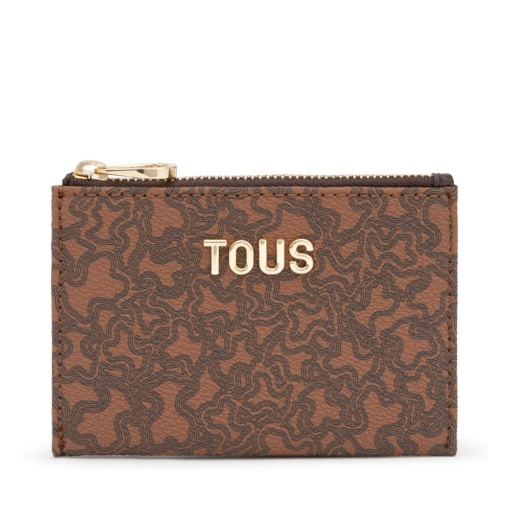 Tous Monedero tarjetero marrón Kaos Mini Lines