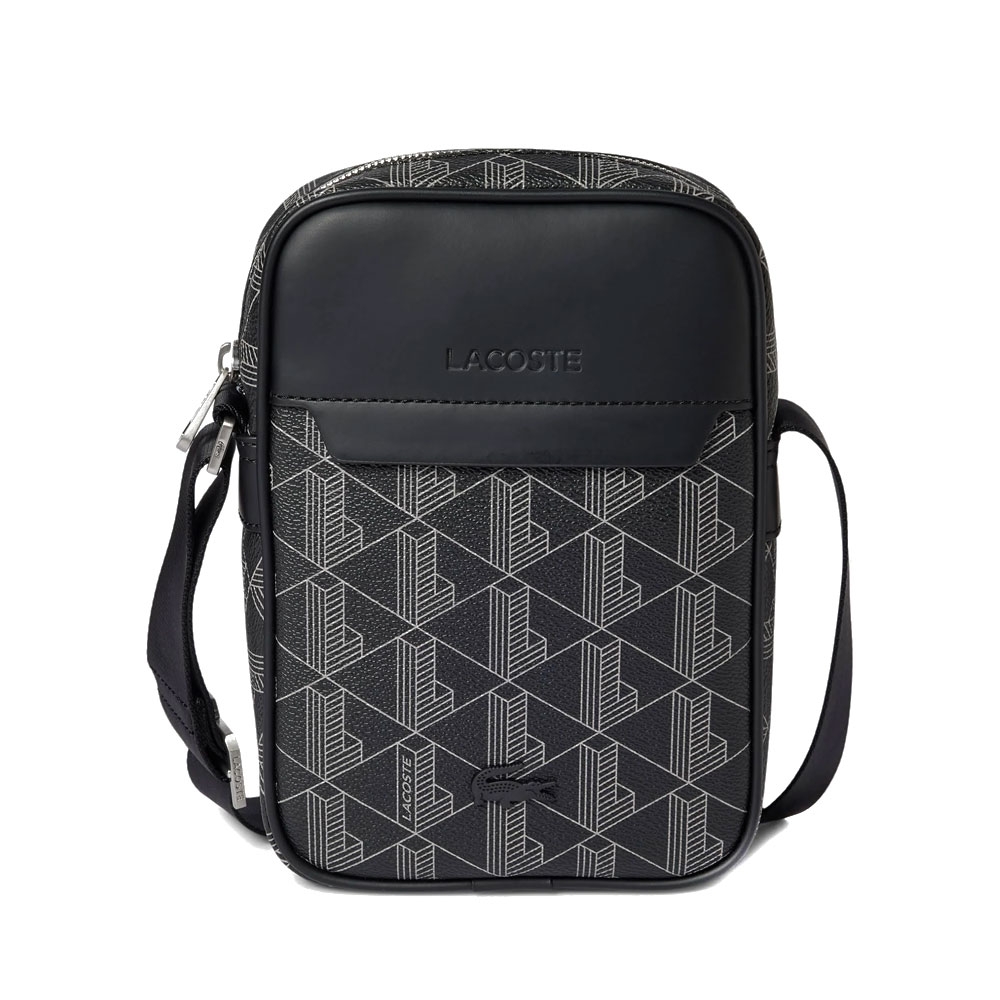 Lacoste Men's Messenger Bags, Toiletry Bags And Suitcases For The Blend Vertical Crossbody Bag With Printed Monogram