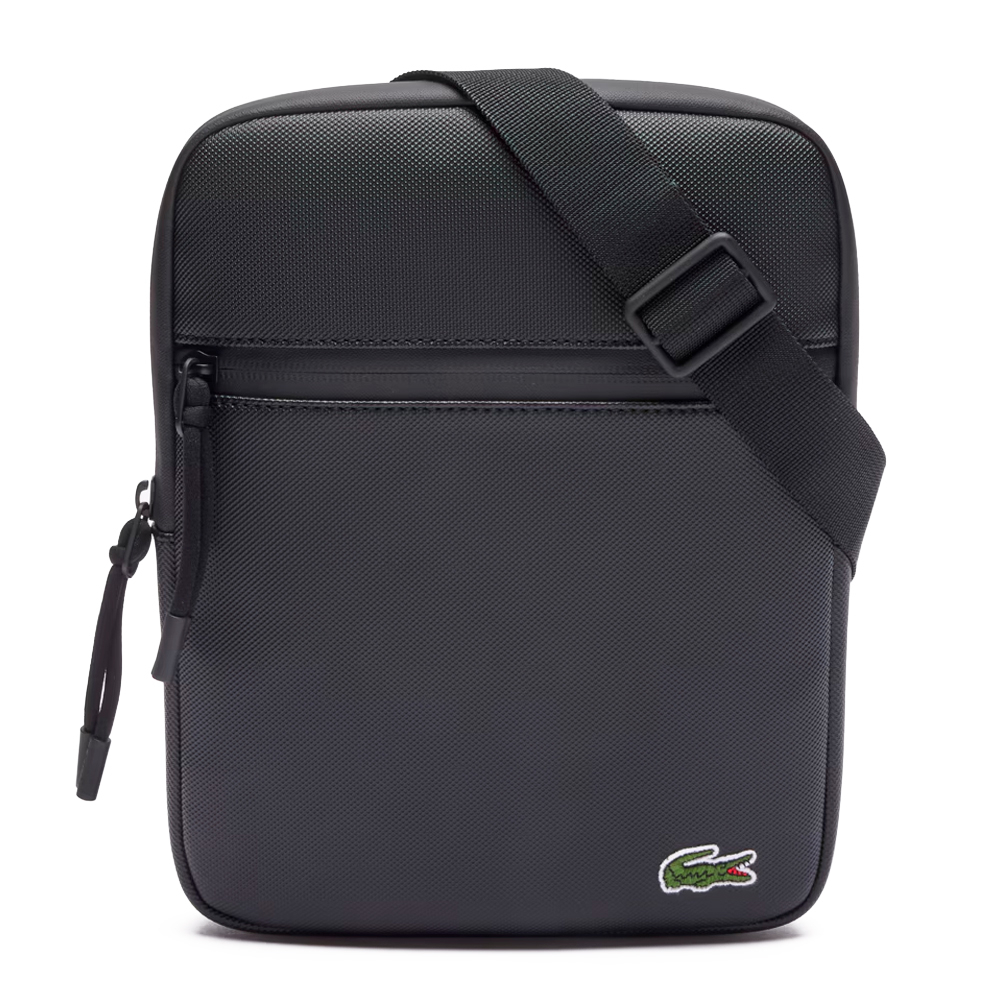 Lacoste Men's Green Messenger Bags, Toiletry Bags And Suitcases For Lcst Medium Piqué Messenger Bag