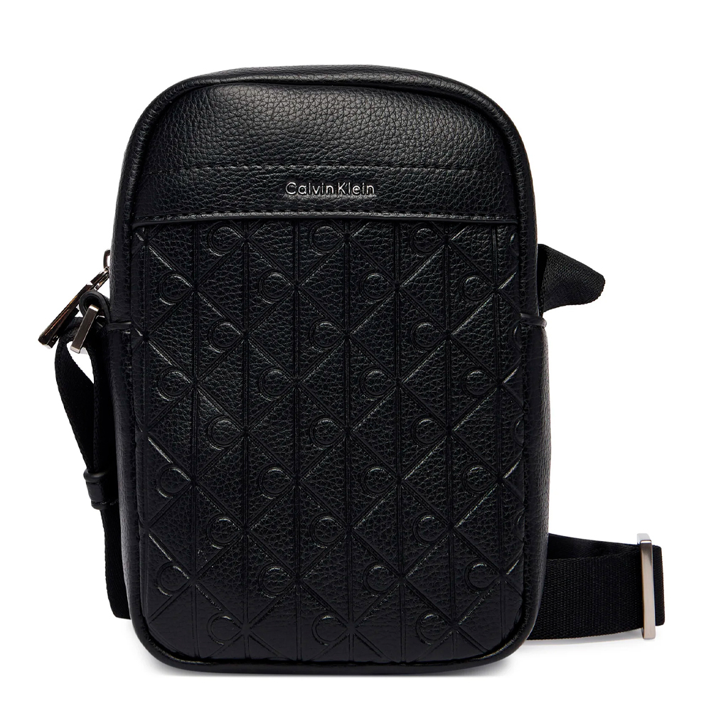 Calvin Klein Jeans Men's Messenger Bags, Toiletry Bags And Suitcases For Emblem Slim Reporter Crossbody Bag