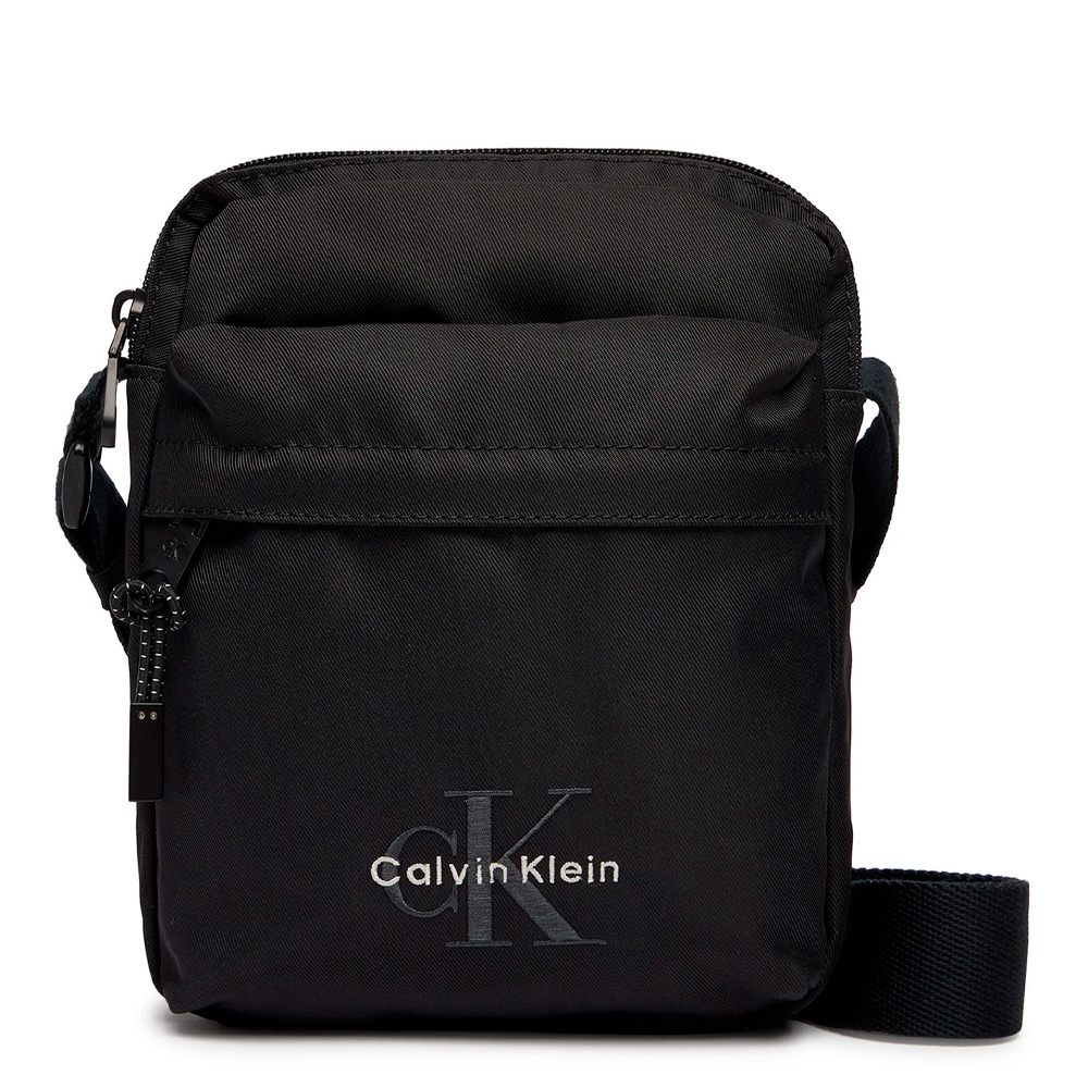 Calvin Klein Jeans Men's Black Messenger Bags, Toiletry Bags And Suitcases For Bold Reporter Crossbody Bag