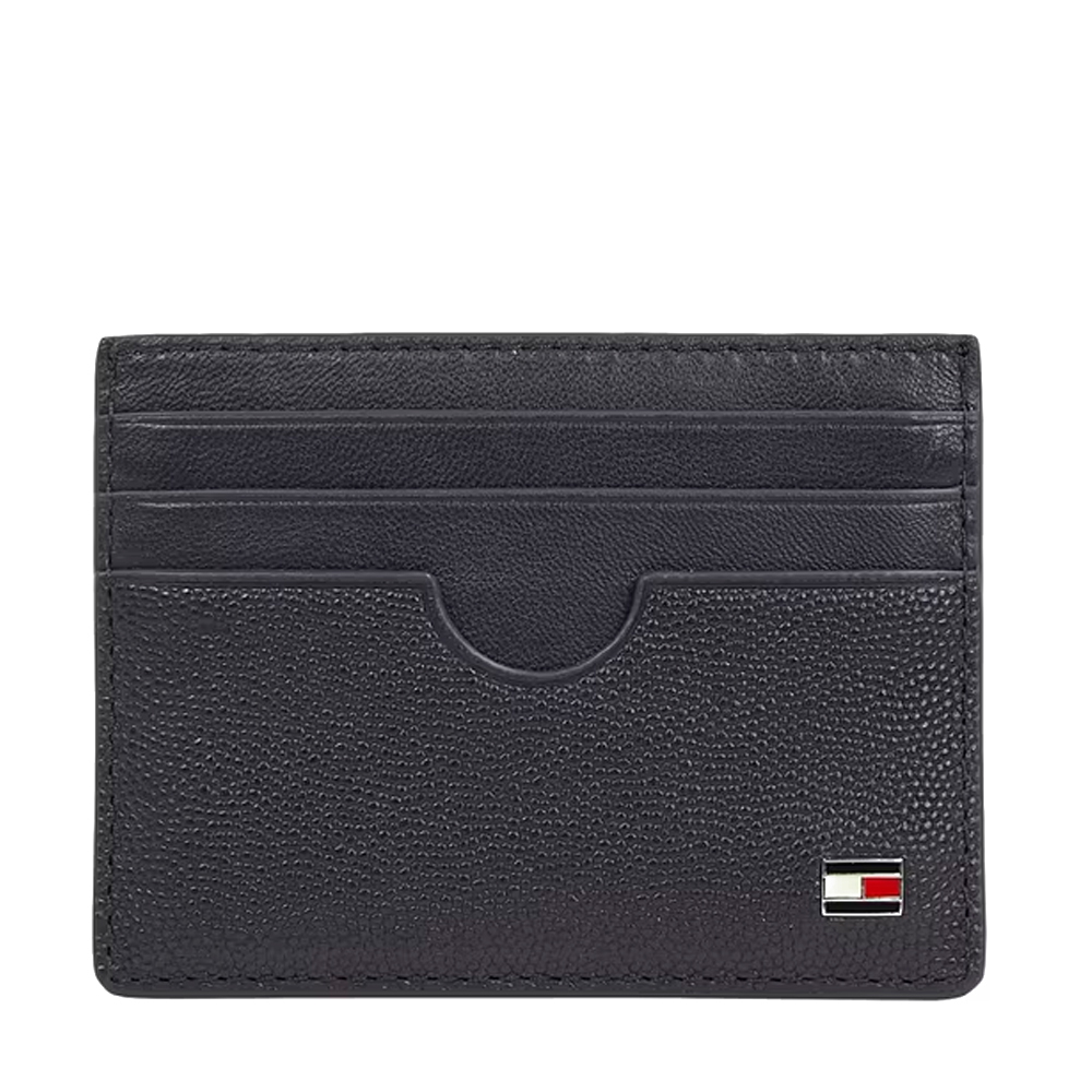 Tommy Hilfiger Bags Tarjetero de piel con logo esmaltado