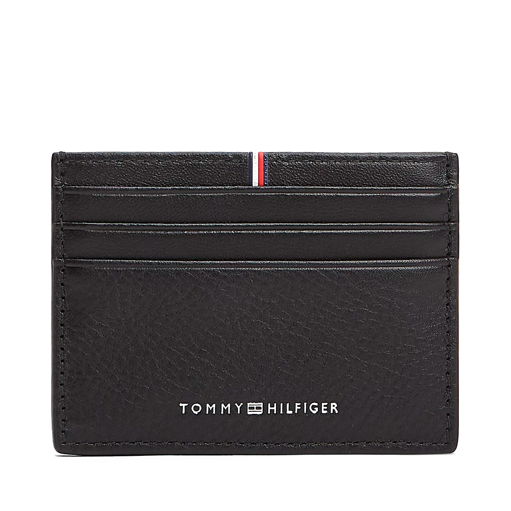Tommy Hilfiger Bags Tarjetero Corporate de piel con logo