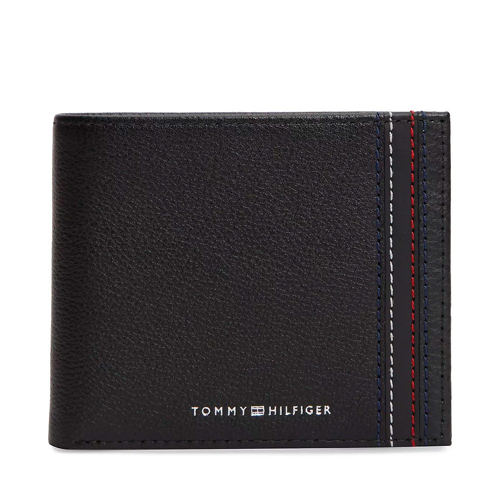 Tommy Hilfiger Bags Cartera plegable de piel con logo