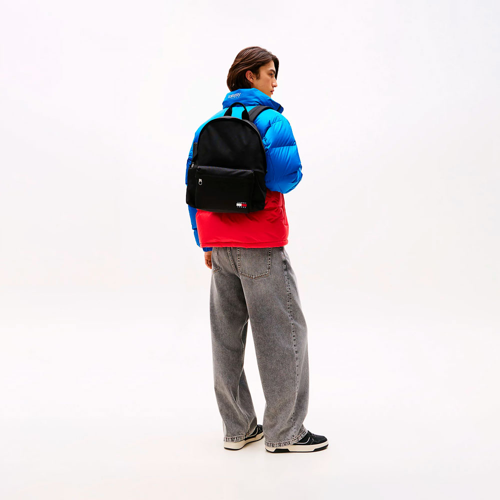 Tommy Jeans Mochila 'Essential Logo Dome'  negro – imagen 4