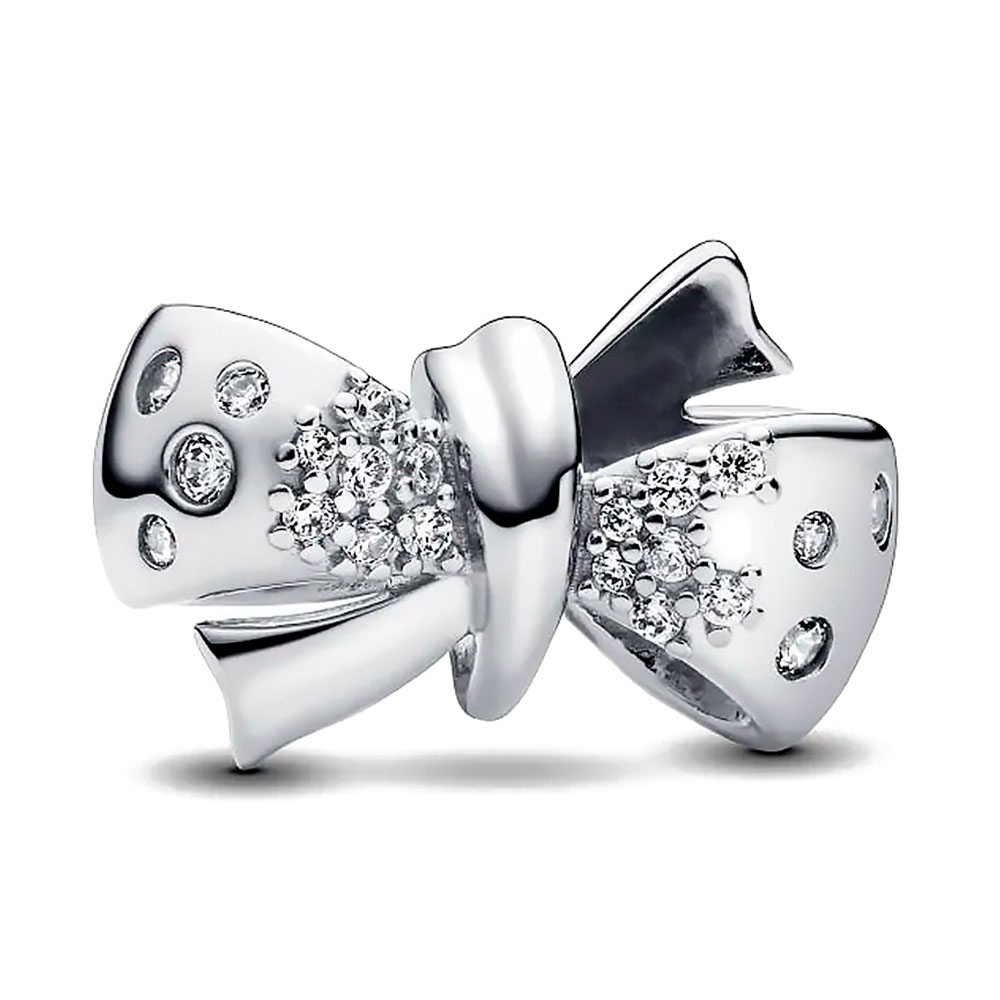 Pandora Charm en plata de ley Lazo Brillante 793442C01