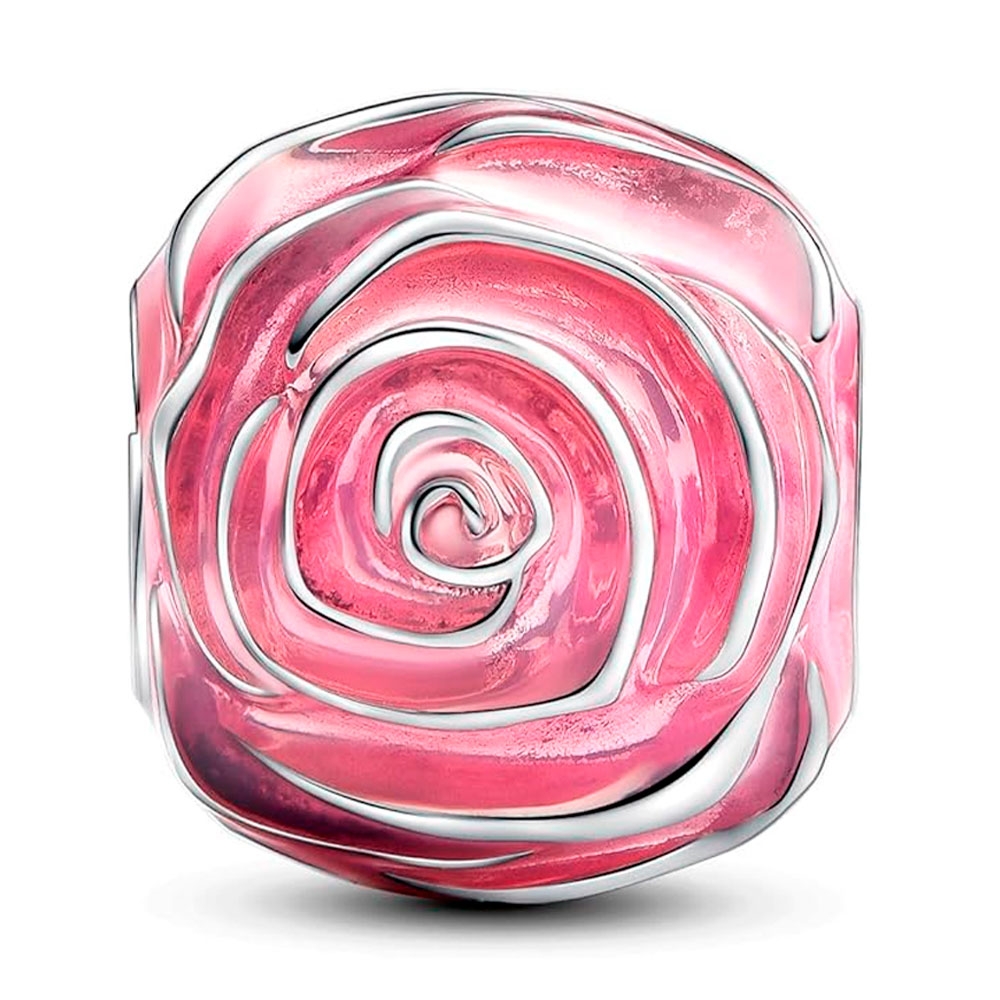Pandora Pink Charms Blooming Rose Charm 793212C01
