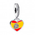 SPAIN FLAG PENDANT CHARM 792017CZ_E019