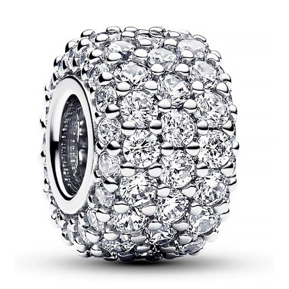 Pandora Charm Triple Fila Brillante en Pavé 792820C01